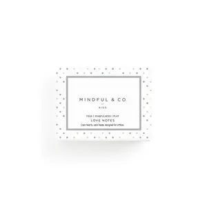 Mindful & Co Kids Love Notes for Kids Positive Affirmation Cards & Mindfulness Activity Cards Easy to Use for Lunch Boxes Pockets School Bags PJs