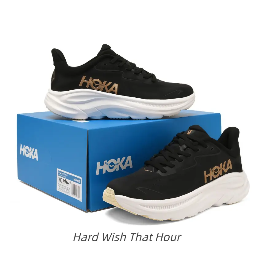 Ergonomic rocker curved walking sole footwear, solid arch support for sore feet and people with heavy daily walking loads