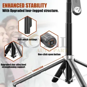 ROYAL AUDIO PART 71'' Smart Tracking Selfie Stick & Tripod Stand with 360° Rotation 2LED Fill Light for Selfies & Group Photos