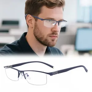 Automatic Adjustment Glasses for Farsightedness And Nearsightedness |   Ergonomically Designed with Magnification, Semi-Rimless Plastic Frame, ABS Lenses, Includes Case, Without Battery