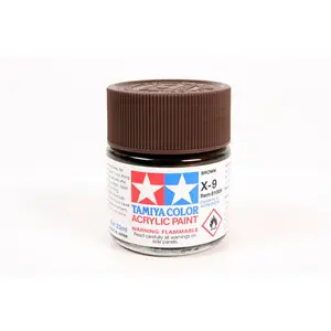 Tamiya Color Acrylic X-9 BROWN- 23ML BOTTLE Tamiya Color Acrylic X-9 BROWN- 23ML BOTTLE