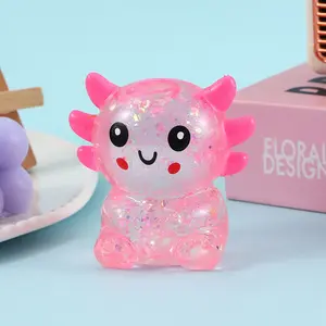 Random Color Maltose Cute Salamander Squeeze Toy, Stress Relief Animal Toy, Slow Rebound Decompression Toy, Party Gift, Anxiety Relief, Stress Relief Fidgeting