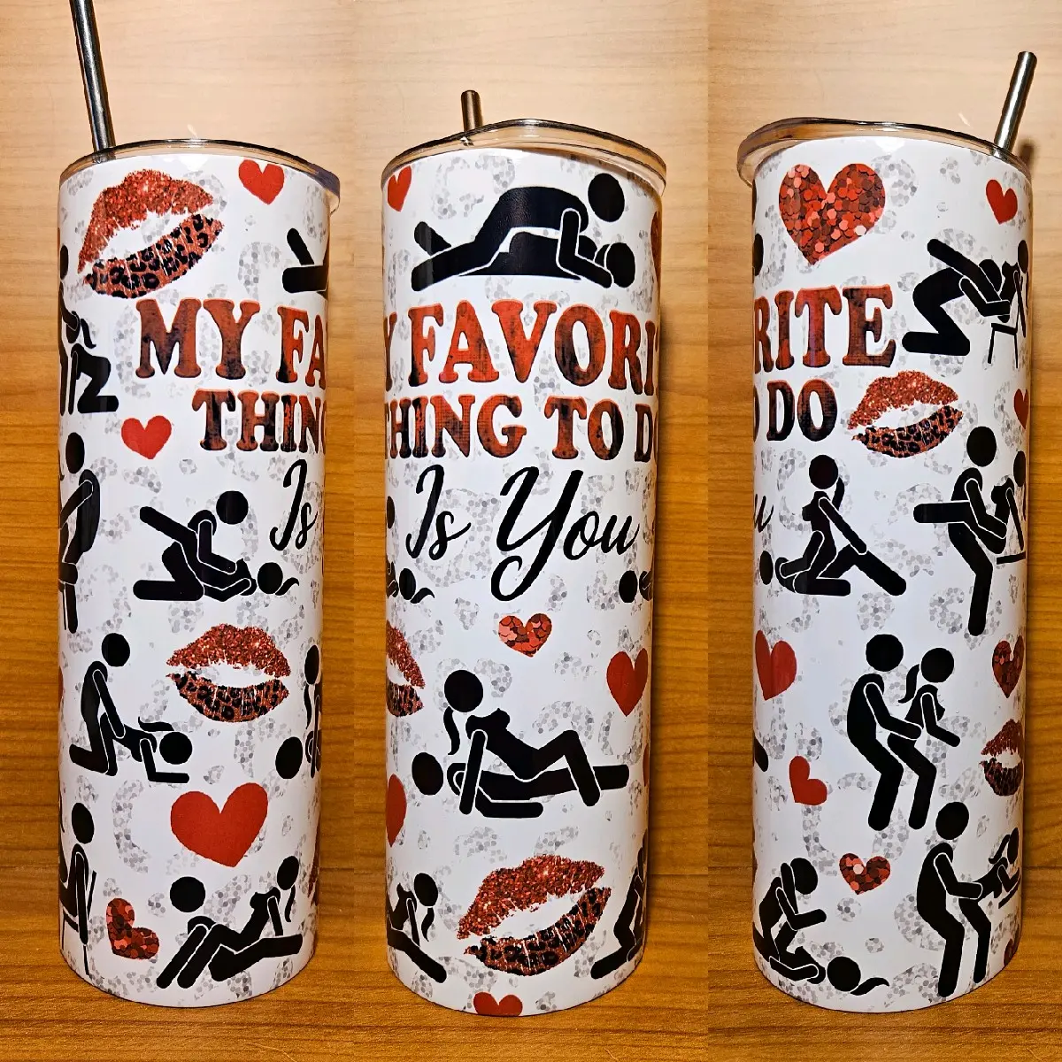 Favorite Thing 20oz Tumbler Drinkware Flasks Metal Stainless Straw Beverage Drink Sturdy Portable