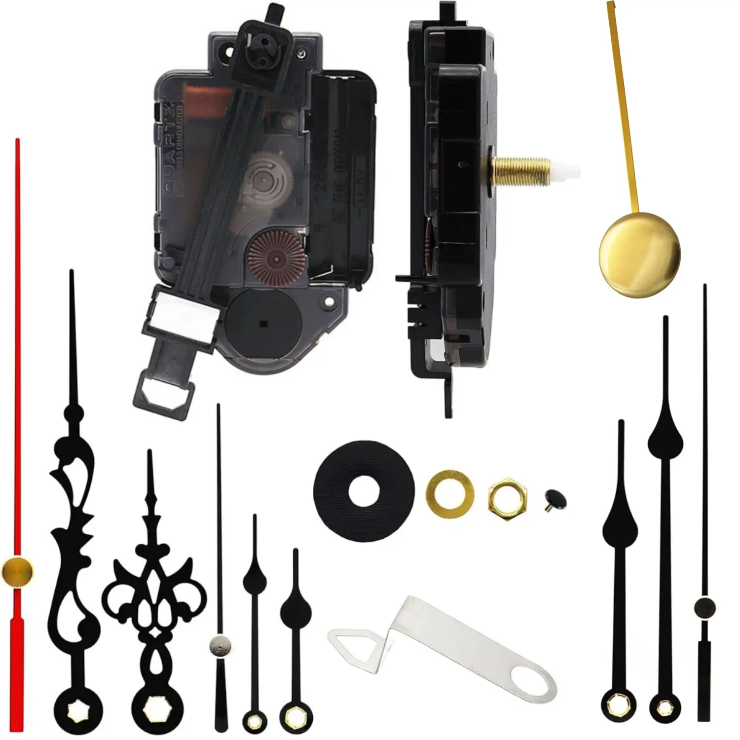 3 Sets DIY Wall Clock Pendulum Movement | 23mm (9/10in) Shaft Length, 15.4mm (3/5in) Thread Length - Room Decoration Clock - Home Improvement. Hanging, 15.4 Mm Thread Length