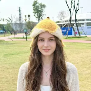 Handmade Crochet Hat, Banana Shape, Cute Ceiling Design, Warm and Practical, Versatile and Stylish, Perfect Gift Choice