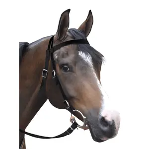 Jeffers Western Nylon Horse Bridle with 6' Split Reins Set