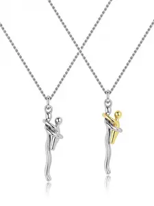 Mother and child hugging necklace - Valentine's Day gift, girlfriend gift, mother gift