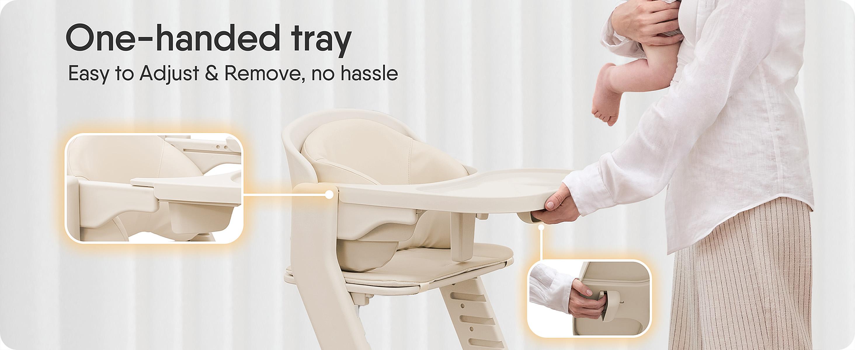 Sohochic 3-in-1 Multifunctional High Chair - Adjustable Toddler Chair, Solid Plastic+Metal Frame, Washable Dining Booster Seat with Soft Cushion & 5-Point Harness, Portable Easy Operation, for 6 Months to 220 Lb, Grows With Sohochic 3-in-1 Multifunctional High Chair - Adjustable Toddler Chair, Solid Plastic+Metal Frame, Washable Dining Booster Seat with Soft Cushion & 5-Point Harness, Portable Easy Operation, for 6 Months to 220 Lb, Grows With