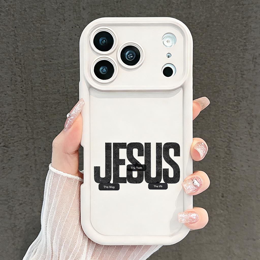 Jesus The Way The Truth The Life Phone Case for iPhone 11/12/13/14/15/16/17 Pro Max Plus & 17 Air, Christian Religious Shockproof Case TYJT260409021