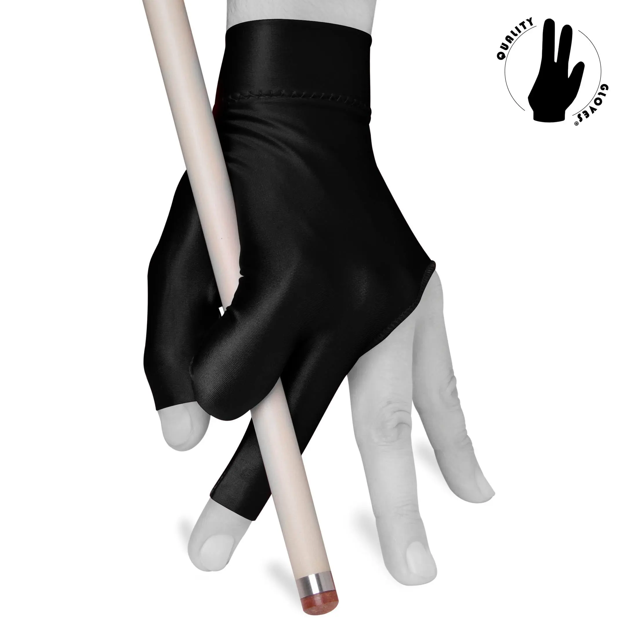 Billiard Quality Glove Open Fingers Black Billiard Quality Glove Open Fingers Black