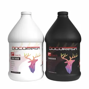 DOCOResin Ultimate Series Epoxy Resin Kit for Beginner with Batch to Batch Consistency - MSDS Certified Resin Epoxy with Non Toxic Formula - 3×UV Resistant Resin for Your Art Work - 2 Gallon