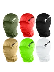 Letter Print Ski Mask for Men & Women, Fitted Woven Fabric Design, All-Season Outdoor Sports Accessory, Sporty Style Balaclava Face Cover, Gaiter Mask