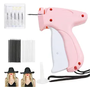 Quick Clothing Fixer Set, 1 Set Including 5 Counts Needles & 1000pcs Glue Needles, Stitch Gun for Clothes, Handheld Sewing Machine, Quilt Tacking for Dress Pants Headscarf, DIY toys, Label Adder, Gifts for Mom Women