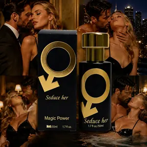 Men's Strong Pheromone Cologne with long-lasting floral fruity woody notes. Infused with attraction pheromones to make her obsessed, drive her wild all night, and share an intense passionate evening. Perfect Valentine's Day gift. Anniversary Gift.