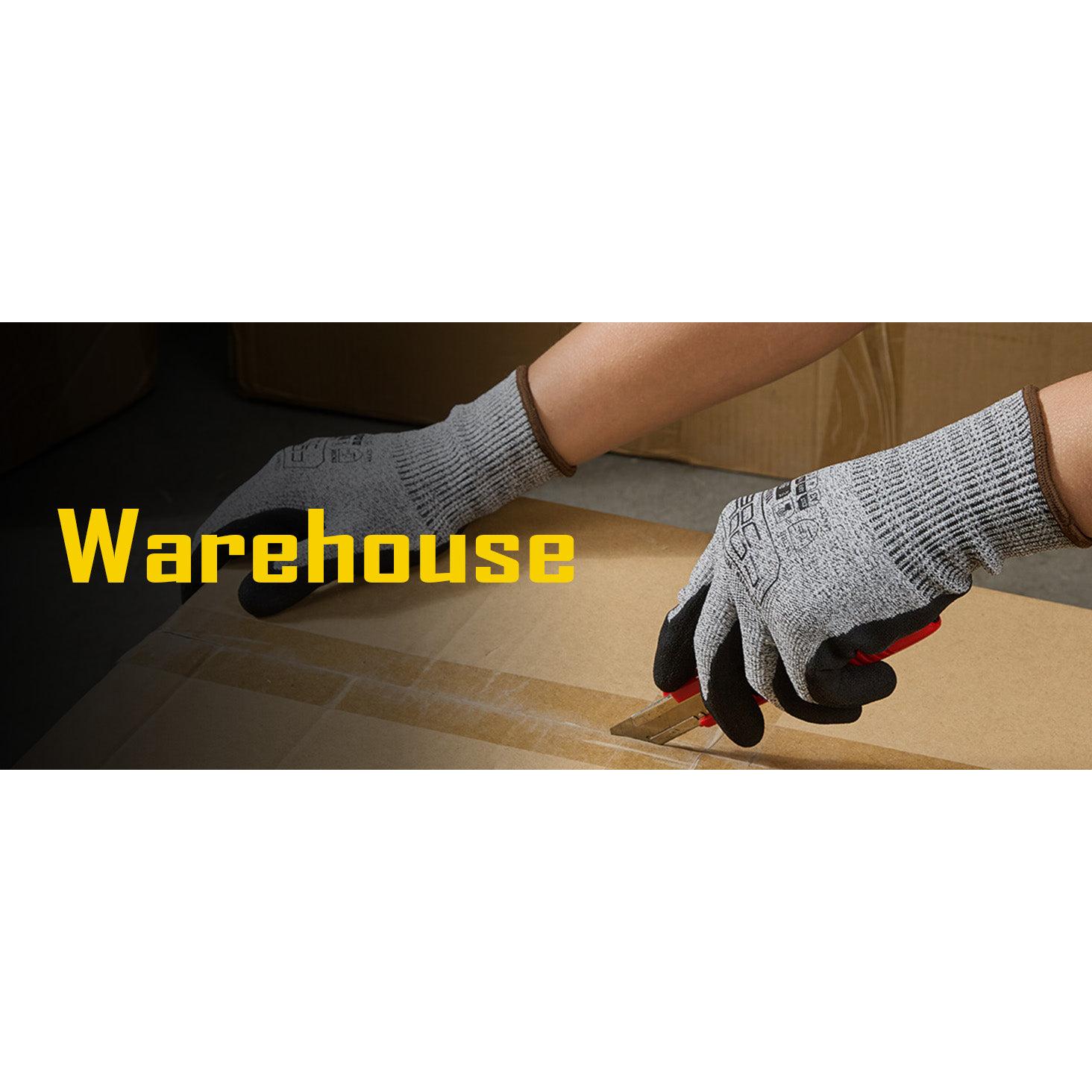 COOLJOB A3 Cut Resistant Safety Work Gloves, Touchscreen, Fishing Gloves(Black)