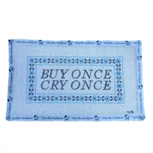 Buy Once Cry Once Needlepoint Canvas