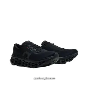 High-Energy Feedback Training Shoes, Triple Black Colorway, Dual-Density Foam Midsole