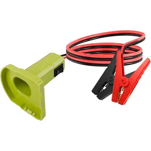 Jumper Cables Adapter Compatible with Ryobi 18V Battery, 12AWG 5.9FT Portable Battery Jump Starter Automotive Booster Cables Power for Car Jump Starting Using Tool