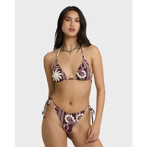 BILLABONG Women's Sol Playa Tie-side Tanga Skimpy Bikini Bottom, Logo Embroidery, Everyday Casual