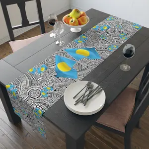 PALAU Abstract Pattern Table Runner for Bohemian Decor, Summer Table Decor, Kitchen Centerpiece, Dining Table Runner, Home Accents