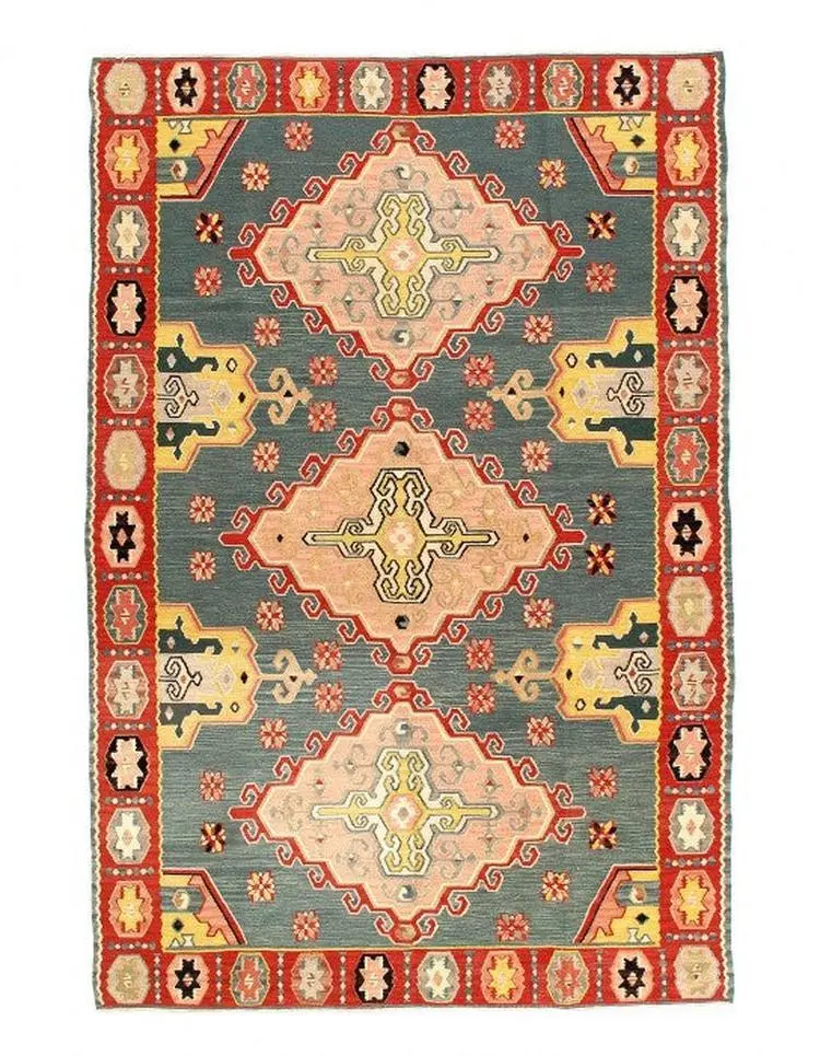 Canvello Fine Hand Knotted Flat weave Kilim 5'9'' X 8'5''