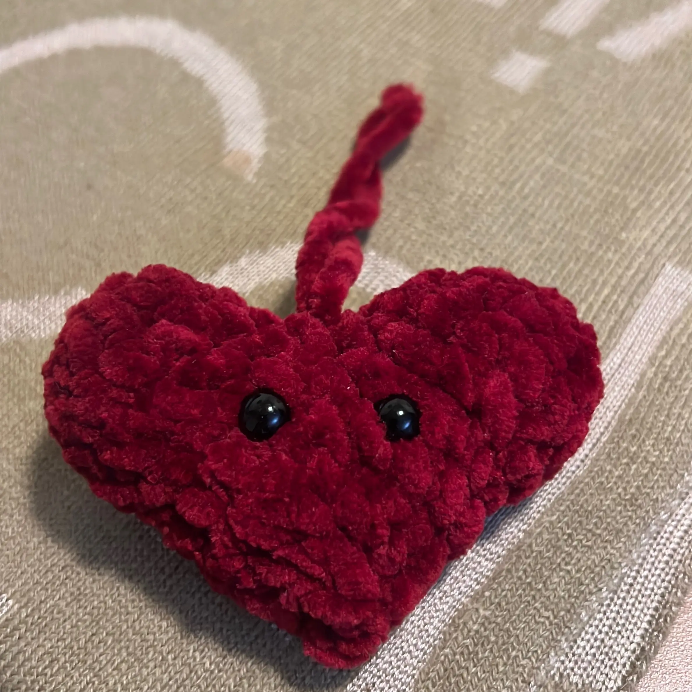 Customs crochet heart