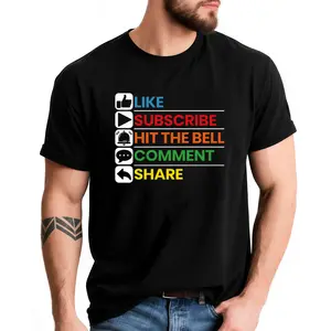 Unisex T-Shirt | Men'S Soft Breathable Black Crew Neck Casual Wear, Humor Clothing, T-shirt, Comfortable Material, Short Sleeve Top, PLUS SIZE, Geometric Pattern, Knitted Fabric, Perfect for Summer