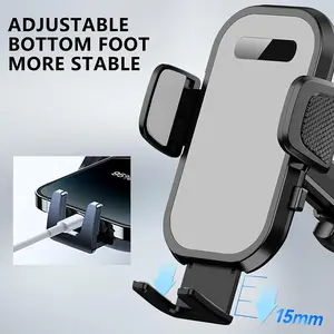 360 Rotation Dashboard Car Phone Holder MountSuction Cup BaseExtended ArmSecure GripOne Hand UseAdjustable View for Safe Driving