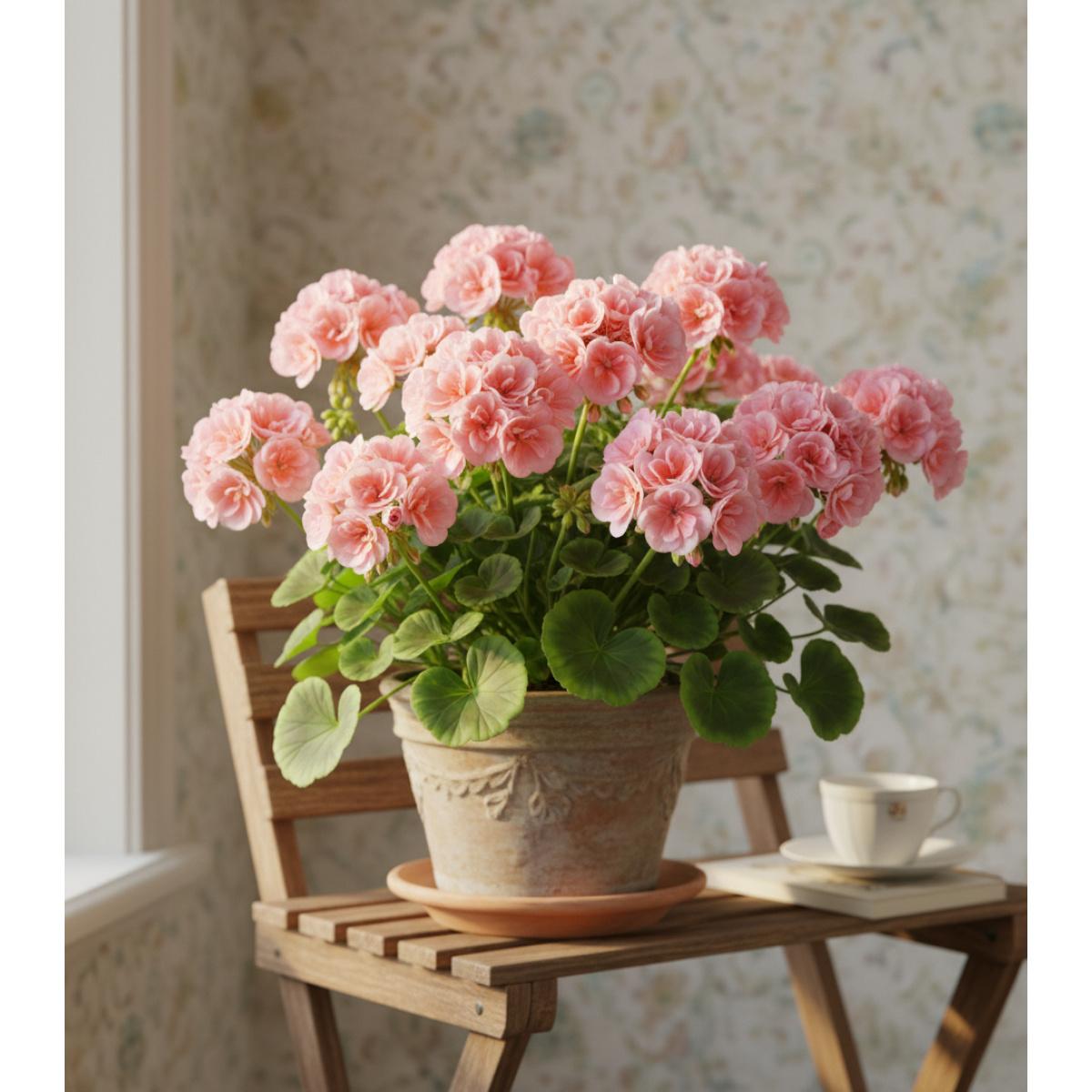 Rare Geranium Pelargonium Seeds for Garden Balcony Decoration Easy to Grow Flower Seeds Non-GMO Perennial Geranium Seeds for Home Gardening