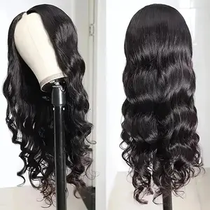 V Part Wig Human Hair Body Wave Upgrade V Part Wig No Leave Out Glueless V Part Wig Human Hair Wig Remy Hair Daily 150 Density