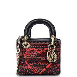 Pre-owned Dior Leather Tote Bags REBAG Christian Lady Bag Printed Mini by Rebag
