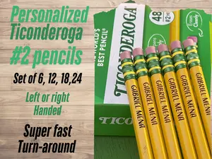 Personalized Pencils | Engraved Pencils | Back to School | Ticonderoga Pencils | Student Gift| #2 pencils