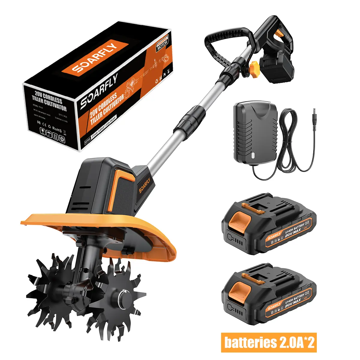 orange-yellow（2.0Ah*2 batteries）