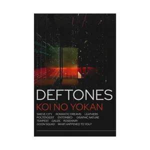 Deftones Koi No Yokan Rolled Poster Print, Music Art Print, Wall Decor, Unique Gift, Musician Home Decoration (Unframed)