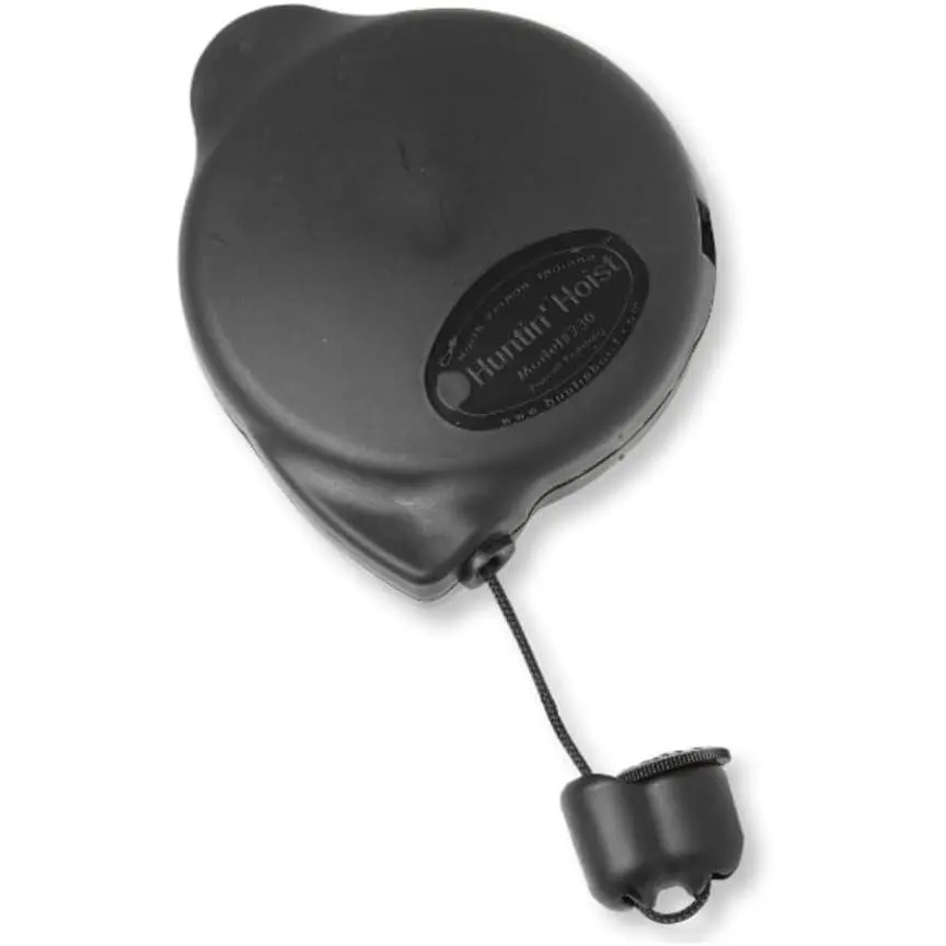 Retractable Bow Hoist for Deer Hunting Ascending Accessory for Saddle Hunting Elevated Tree Stands and Deer Blinds with 30 Feet Retracting Braided Rope