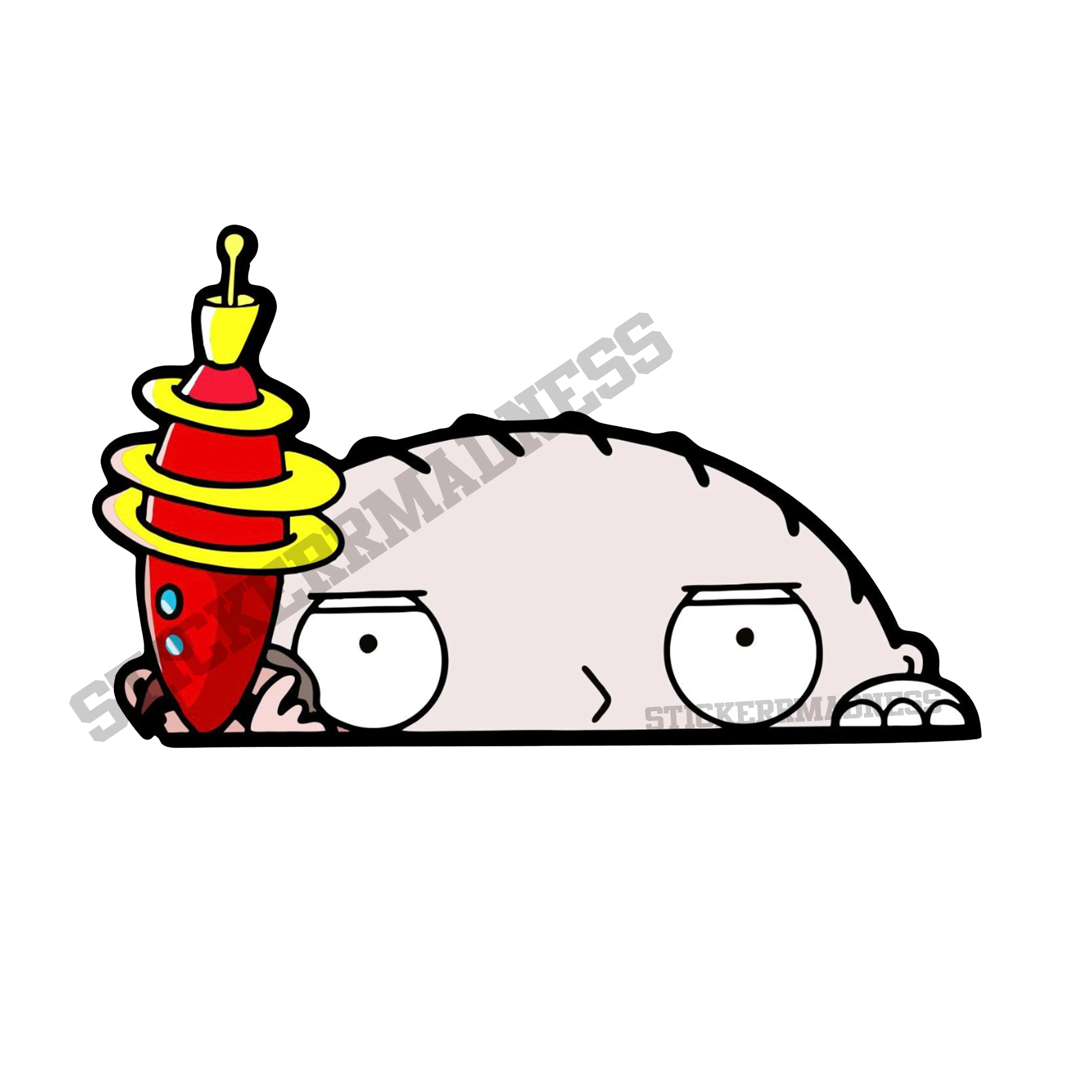 Stewie Sticker Decal - Car Bumper - Decorative stickers - decal stickers - Waterproof Uv resistant - Laptop stickers - Vehicle Sticker