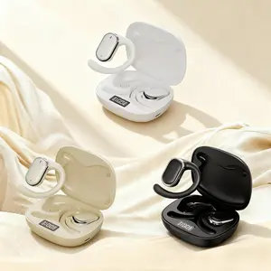 Wireless Earphone Comfortable Ear Hanging Long Endurance Earbuds for iPhone Samsung Series True Wireless Earbuds with Charging Case Audio Black for Traveling Gadgets - Headset Electronic Chargeable