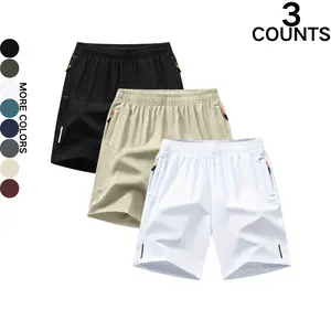 Men's Sports Shorts, Versatile Reflective Running Shorts (Material: Polyester)