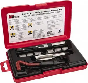 Recoil Thread Repair Kit with Thread Insert - Free-Running Type, Screw-Locking Type, 0.938 in Insert Length, Model 34106