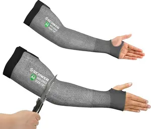 Schwer AIR-SKIN ANSI A6 Cut Resistant Sleeves S903, PFAS Free Arm Sleeves for Men and Women, High Risk Arm Protection Sleeves for Thin Skin, Gardening Sleeves for Farming, Protective Sleeves for Arms