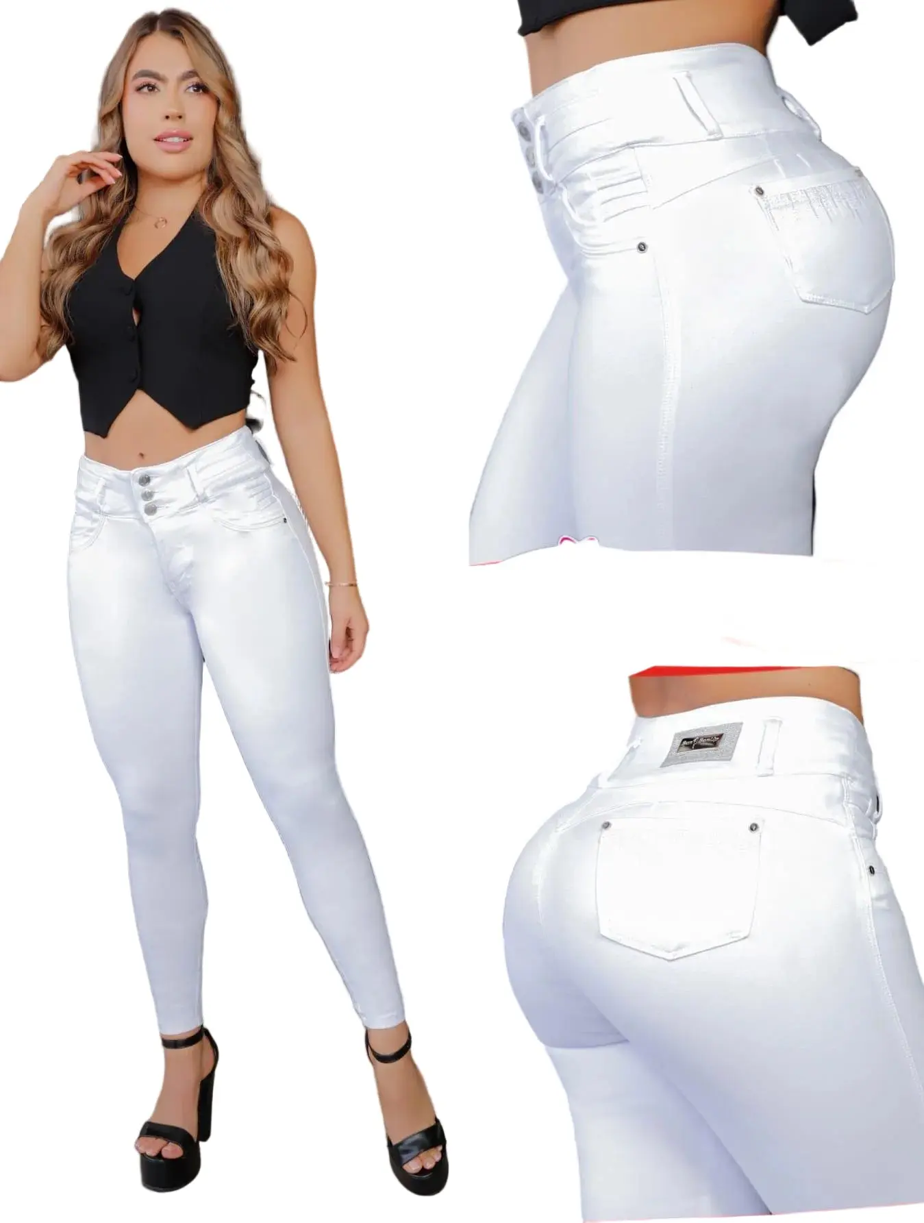 Colombian Jeans BonBonup 8617 butt lifter high waist tummy control push up effect skinny Womenswear Bottom