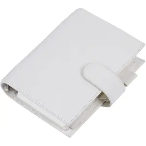 Personal Luxe Rings Planner -  Binder Organizer (30mm Ring, Pebbled-Cream)