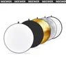 NEEWER 5-in-1 Collapsible Lighting Reflector - 19.6in Round Steel Frame, Soft Translucent Panel, Easy Spread & Fold, 22/60cm/32in Compatible, 5x Collapsible Disc Reflectors, Neutral, 43in, 1x Black Round Portable Carrying Bag for Content Creators,techvibe