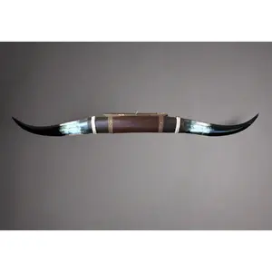Jefe's SPECIAL #951 - 29" - XL "Doble Grande" Polished Mounted Bull Horns - Longhorns South West Art Decor