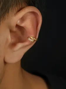 Minimalist Zircon Nail Ear Cuff, Silver Color &, Unisex Lightweight Luxury Earrings, No Piercing Required, Fashion Accessory