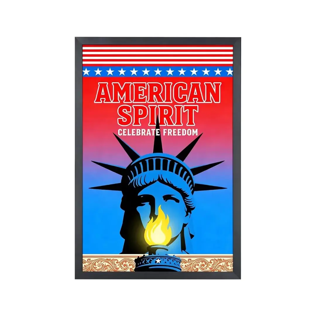 CRDC Americanflat 24x36 Poster Frame with Polished Front Cover - Slide-In Photo Frame with Buildable Molding - Fusion Collection - Picture Frames for Wall Display - Black
