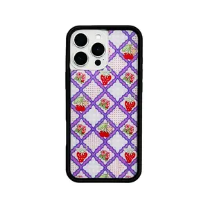Strawberry Pattern Phone Case, Fashion Phone Protective Cover, Anti-drop Cellphone Cases Compatible with iPhone 12 13 14 15 Pro Max 15 Plus, Casing