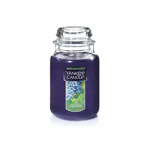 Yankee Candle Vineyard Scented, Classic 22oz Large Jar Single Wick Candle, Over 110 Hours of Burn Time