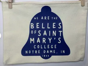 ΣΜΧ / Belle Yeah! / Saturdays are for the Belles / Smick | Saint Mary’s College | Notre Dame | Zipper Pouch| Graduation Gift | Stocking Case Case