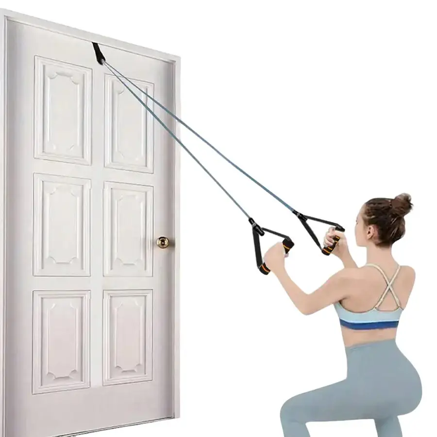 Door Anchor Resistance Band, 2 Counts/set Multifunctional Door Anchor Resistance Band, Detachable Arm Strength Trainer, Exercise Expansion Chest Train